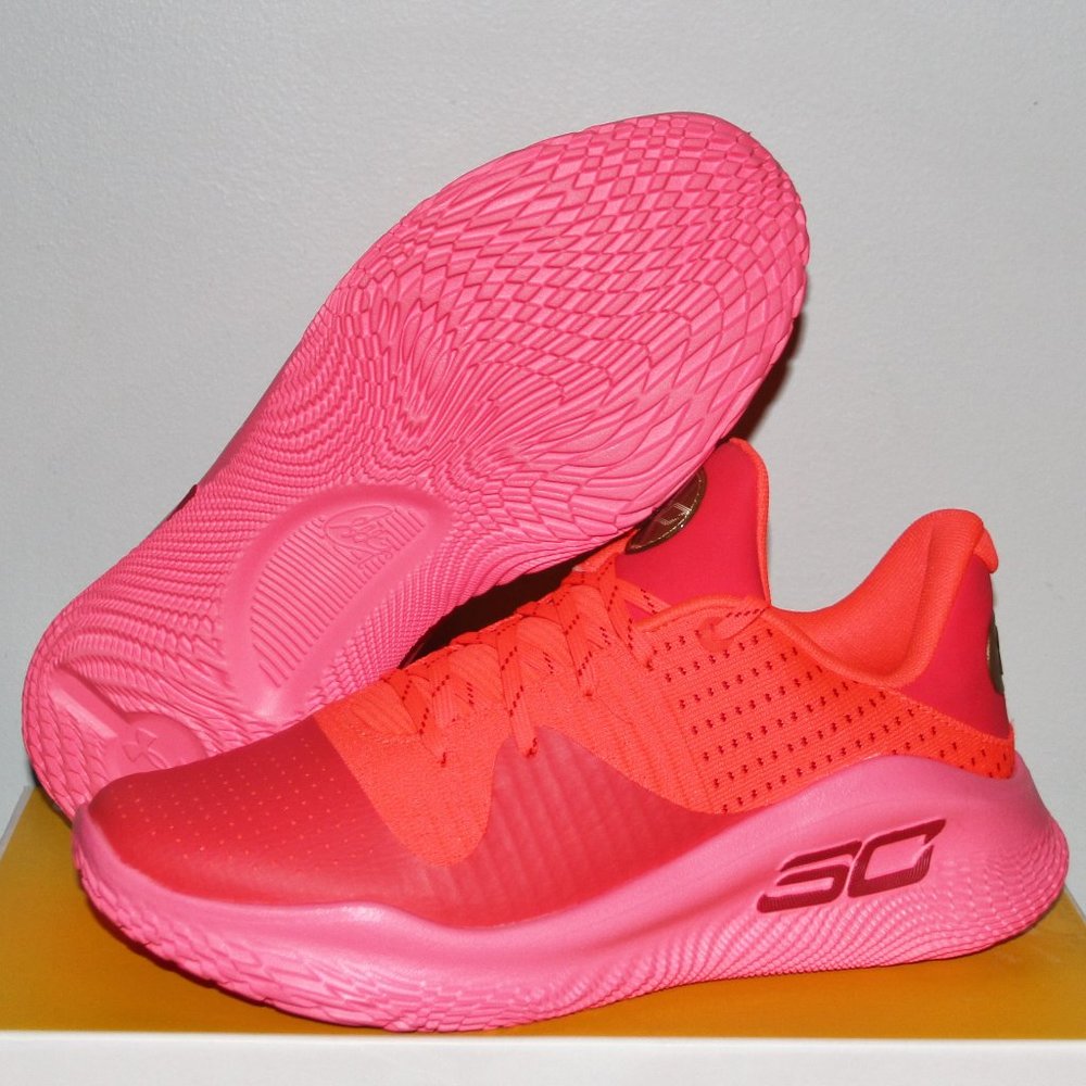 Under Armour Curry 4 Low FloTro Flooded Basketball Shoes Mens 9.5